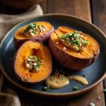 Baked Sweet Potatoes with Miso Butter