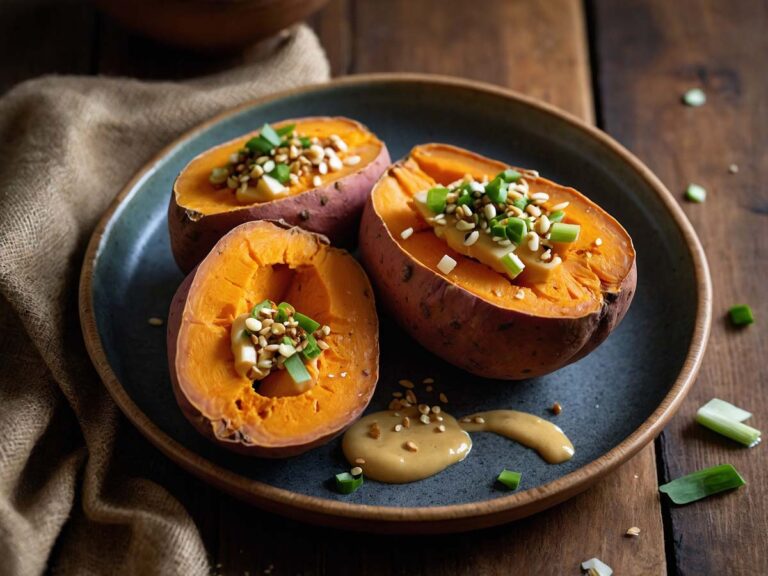 Baked Sweet Potatoes with Miso Butter