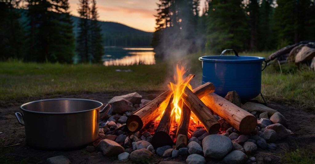 Safe fire practices for camping