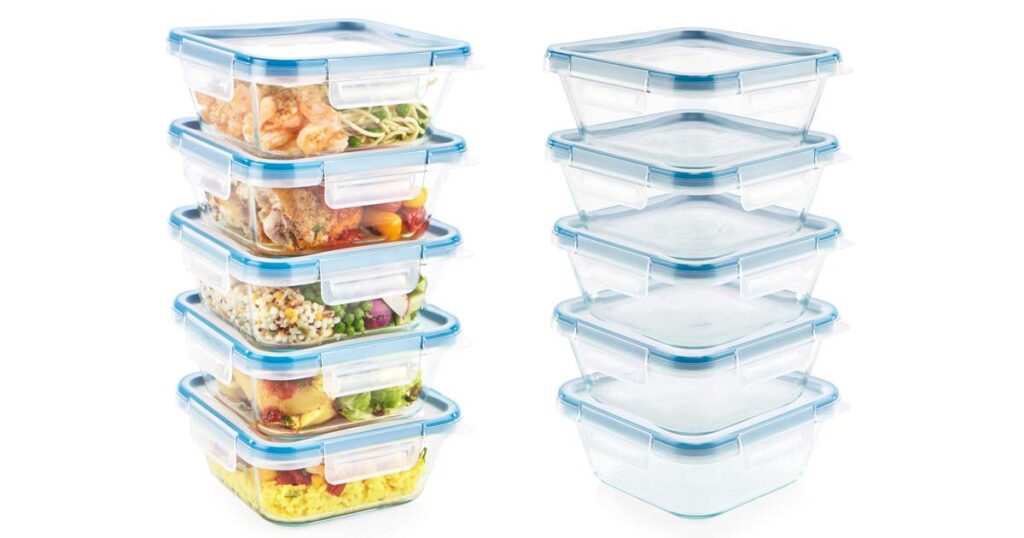 Snapware Total Solutions Glass Food Storage Containers Set