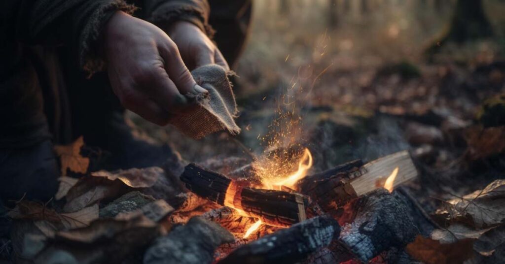 Step-by-step guide to using flint and steel for fire-starting