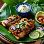 Thai Banana Leaf-Grilled Chicken with Turmeric