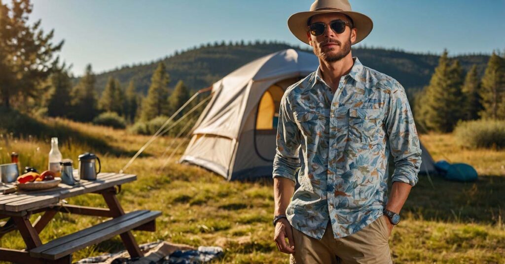 What to wear when camping in hot weather: lightweight, breathable clothing for summer camping