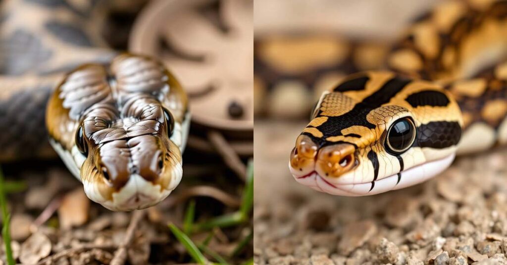 Comparison of venomous and non-venomous snakes for identification