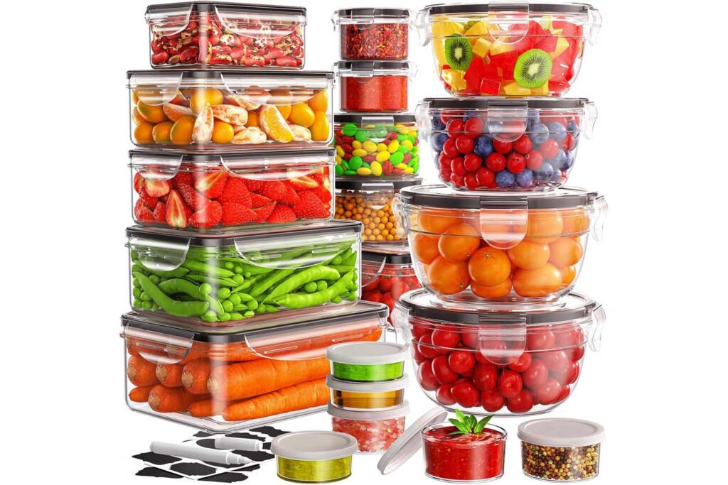 40 PCS Food Storage Containers with Lids Airtight