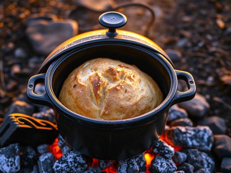 How to Bake Bread Using Campfire Coals