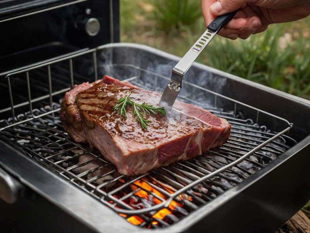 Reheating sous vide meat at a campsite